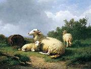 unknow artist Sheep 067 oil painting on canvas
